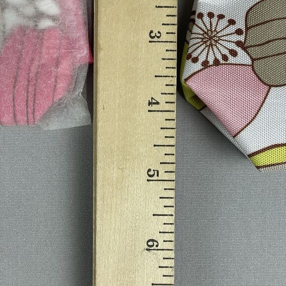 CLINIQUE Floral Print Zip Top Cosmetic Cases 10"x5" & 6"X4" Set of 2 - Picture 7 of 11